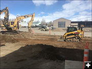 New RV Dump Station work begins. Photo by Town of Pinedale.