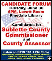 Candidate forum June 30. Photo by Pinedale Online.