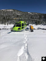 Rescue helicopter. Photo by Tip Top Search & Rescue.