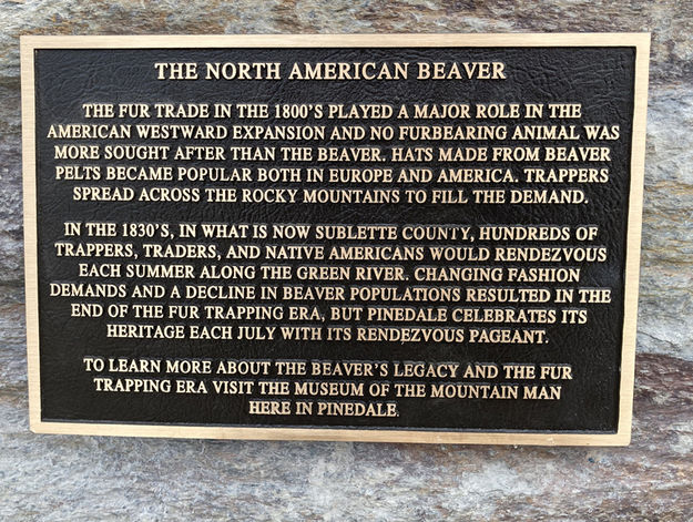 Plaque. Photo by Dawn Ballou, Pinedale Online.