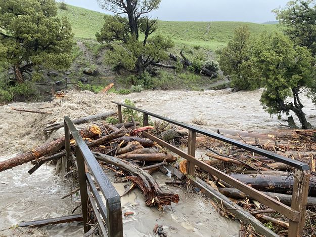 Washed out bridge. Photo by National Park Service.