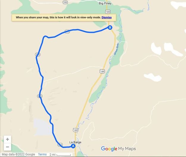 Calpet Road detour. Photo by Sublette County Sheriff's Office.