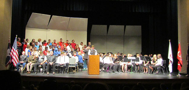 2022 Veterans Day program in Pinedale. Photo by Dawn Ballou, Pinedale Online.