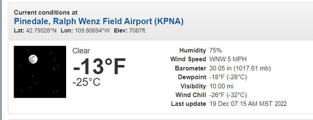 -13F in Pinedale. Photo by National Weather Service.