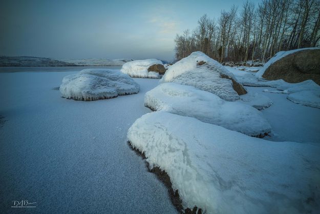 Fremont Lake Ice. Photo by Dave Bell.