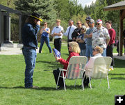 Salute. Photo by Dawn Ballou, Pinedale Online.