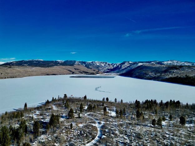 New Fork Lake mid-January 2024. Photo by Hank Ruland.