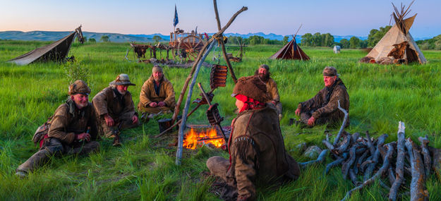 Rendezvous Dinner with the Mountain Men. Photo by Dave Bell.