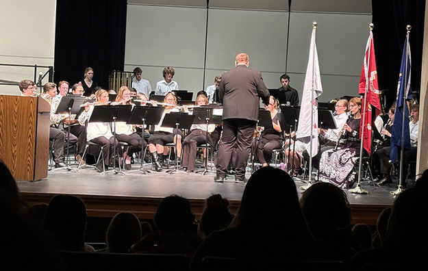 Pinedale High School Concert Band. Photo by Dawn Ballou, Pinedale Online.