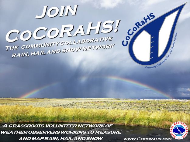 Join CoCoRaHS. Photo by National Weather Service.