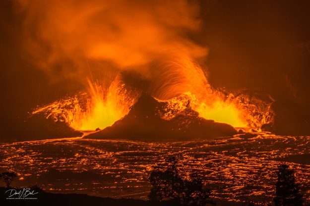 Kilauea Eruption. Photo by Dave Bell.