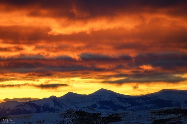 Wyoming Peak Sunset. Photo by Dave Bell.