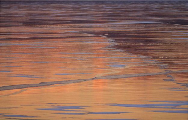 Sunset Ice. Photo by Dave Bell.