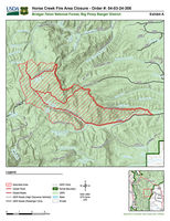 Horse Creek Fire Map July 20, 2024