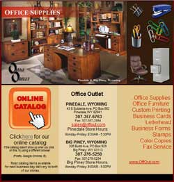 Office Outlet in Pinedale, Wyoming