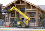 View of Visitor Center, April 3, 2007. Pinedale Online photo.