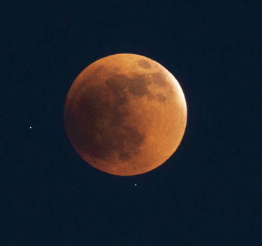 Total lunar eclipse. Photo by David Rule.