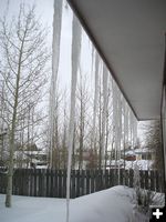 Icicles. Photo by Pinedale Online.