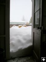 Snow Door. Photo by Pinedale Online.