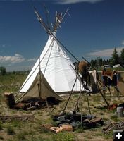 American Mountain Man Camp. Photo by Pinedale Online.