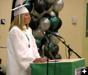 Valedictorian Casey Dean. Photo by Pinedale Online.