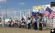 Little Buckaroos Grand Entry. Photo by Dawn Ballou, Pinedale Online.