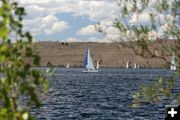 Sailing on Fremont Lake. Photo by Clint Gilchrist, Pinedale Online.