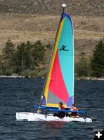 Colorful Sail. Photo by Clint Gilchrist, Pinedale Online.