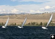 Sail boat racing. Photo by Clint Gilchrist, Pinedale Online.