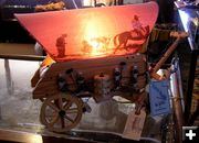 Covered Wagon Lamp. Photo by Dawn Ballou, Pinedale Online.
