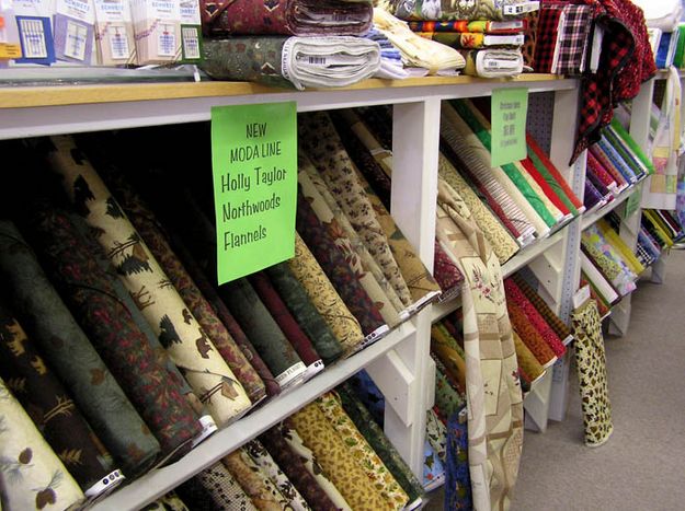 Fabric for sewing & quilting. Photo by Dawn Ballou, Pinedale Online.