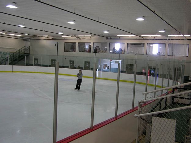 View of range from inside rink. Photo by Dawn Ballou, Pinedale Online.