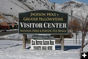 Visitor Center Sign. Photo by Pam McCulloch, Pinedale Online.