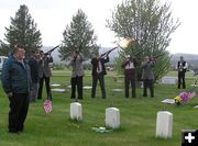Honor Guard Salute. Photo by Dawn Ballou, Pinedale Online.