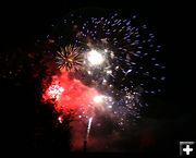 Town of Pinedale Fireworks. Photo by Pam McCulloch, Pinedale Online.