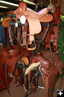 Saddles. Photo by Dawn Ballou, Pinedale Online.