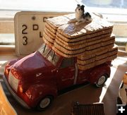 Hay Truck Cookie Jar. Photo by Dawn Ballou, Pinedale Online.
