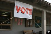 Vote. Photo by Dawn Ballou, Pinedale Online.