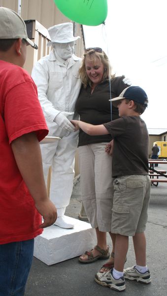 Plaster Man. Photo by Pam McCulloch, Pinedale Online.