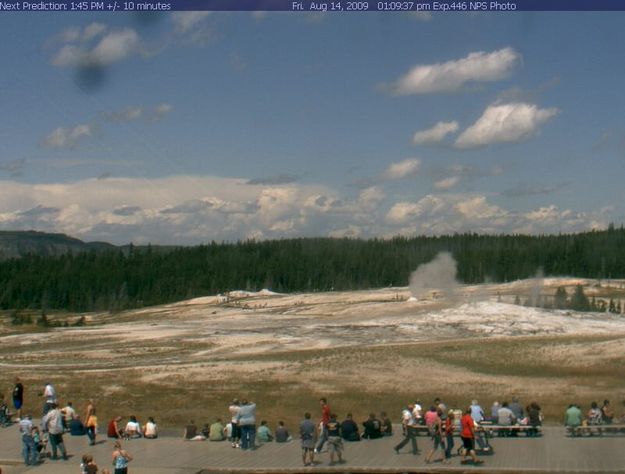 Old Fairthful Geyser Cam. Photo by Yellowstone National Park - National Park Service.