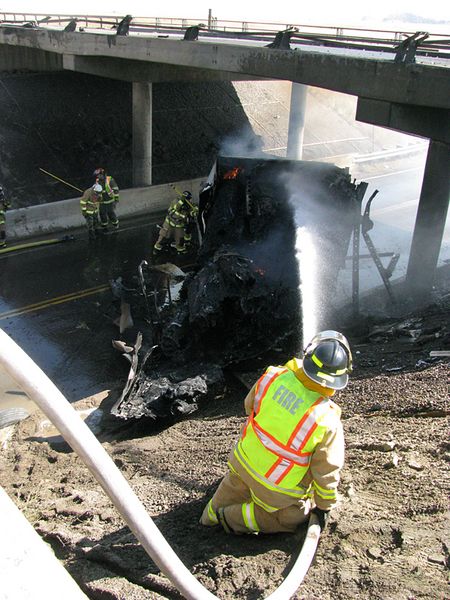 I-80 Crash-04. Photo by Ross Doman, Wyoming Department of Transportation.