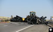 I-80 Crash. Photo by Ross Doman, Wyoming Department of Transportation.