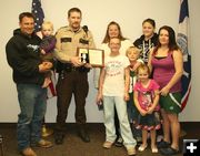 Life Saving Award. Photo by Dawn Ballou, Pinedale Online.