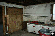 Kitchen wall. Photo by Dawn Ballou, Pinedale Online.