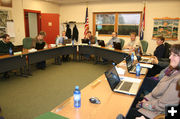 SCSD #1 School Board. Photo by Dawn Ballou, Pinedale Online.