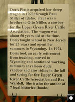 About Doris. Photo by Dawn Ballou, Pinedale Online.