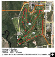 Golf Course Map. Photo by Town of Pinedale.
