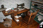 Sewing nook. Photo by Dawn Ballou, Pinedale Online.