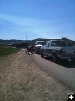 Line of cars. Photo by Ranae Pape, Sublette County Extension Office.