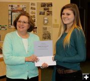 1st Place Senior Historical Paper. Photo by Dawn Ballou, Pinedale Online.